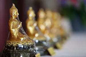 Wrapped Prints: Buddha statue wrapped in cellophane, Paris, France, Europe