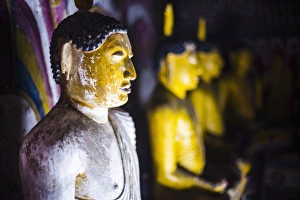Dambulla Prints: Buddha statues in Cave 4 (Western Cave)