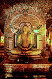 Meditation Prints: Buddha statues and murals in Dambulla Cave Temple showcase rich history of spiritual art
