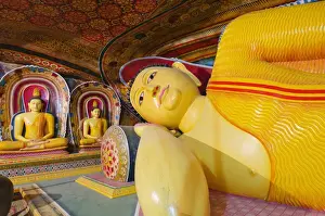Buddha statues, Southern Province, Sri Lanka, Asia
