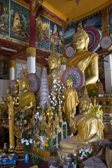 Vientiane Prints: Buddha statues, Wat Hai Sok, Vientiane, Laos, Indochina, Southeast Asia, Asia