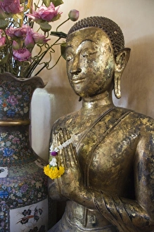 Sukhothai Traimit Prints: Buddha at Sukhothai Traimit temple, Bangkok, Thailand, Southeast Asia, Asia