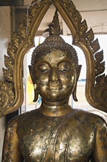 Buddha at Sukhothai Traimit temple, Bangkok, Thailand, Southeast Asia, Asia