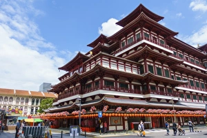Chinatown Prints: Buddha Tooth Relic Temple, Chinatown, Singapore, Southeast Asia, Asia
