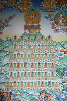 Kathmandu Prints: Buddhas kingdom, Kopan monastery, Kathmandu, Nepal, Asia