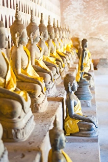 Vientiane Prints: Buddhas at Wat Si Saket, the oldest temple in Vientiane