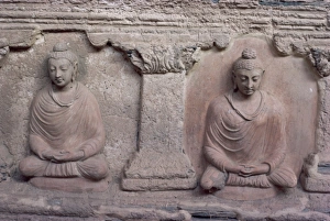 Reliefs Prints: Buddhist carvings at historical side of Hadda, near Jalabad, Afghanistan, Asia