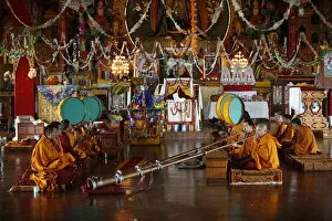 Images Dated 25th July 2007: Buddhist ceremony, Kopan Monastery, Kathmandu, Nepal, Asia
