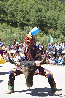 Tsechu Prints: Buddhist Festival (Tsechus), Haa Valley, Bhutan, Asia