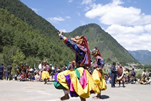 Buddhist Festival (Tsechus), Haa Valley, Bhutan, Asia