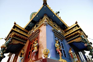 Coorg Prints: Buddhist Golden Temple in Bylakuppe, Coorg, Karnataka, India