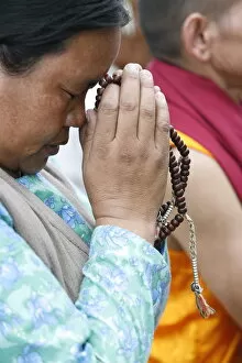 Images Dated 24th July 2007: Buddhist prayers, Kathmandu, Nepal, Asia