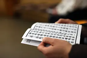 Buddhist sacred texts, Buddhist ceremony in Fo Guang Shan Temple, Geneva, Switzerland