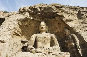 Yungang Prints: Buddhist statues of Yungang Caves cut during the Northern Wei Dynasty in 460 AD