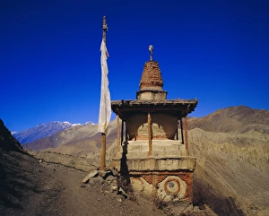 Himalaya Prints: Buddhist Stupa at Jharkot (near MUKtinath)