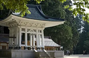 Five People Prints: Buddhist temple bell Daito no Kane at the Dai Garan area of Mount Koya