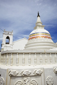Buddhist temple of Sudharmalaya Vihara, Galle, Southern Province, Sri Lanka, Asia