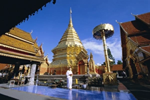 Northern Thailand Prints: Buddhist temple of Wat Phra That Doi Suthep