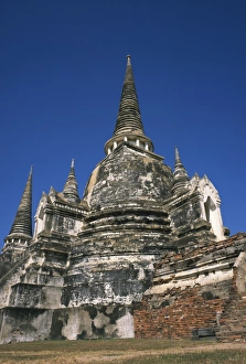 The Buddhist temple of Wat Phra Si Sanphet in Ayutthaya