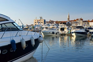 Budva Prints: Budva Marina, Old Town (Stari Grad), Budva, Montenegro, Europe