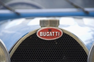 Bugatti car at the Castello di Spaltenna now a hotel