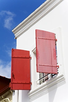 Martinique Prints: Building detail on Ernest Deproge Street