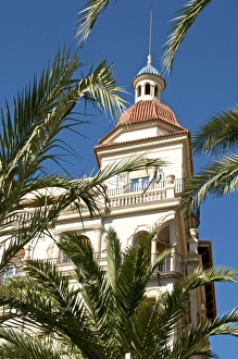 Alicante Prints: Building along the Explanada (the promenade), Alicante, Valencia, Spain, Europe