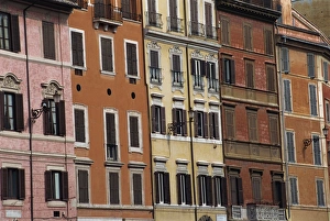 Piazza Di Spagna Prints: Building facades on the Piazza di Spagna