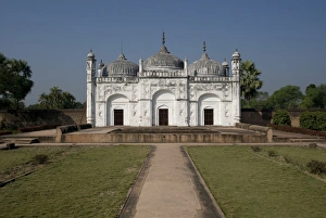 Bengal Prints: Building in the Khushbagh, Garden of Happiness, enclosing the tombs of Siraj-ud-Daulah
