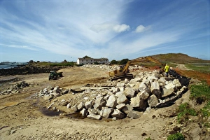 Building sea defences