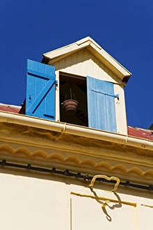 French Antilles Prints: Building shutters, Schoelcher Street, Fort-de-Franc, Martinique, French Antilles
