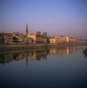 Arno Prints: Buildings lining the River Arno