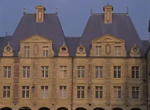 Champagne Ardenne Prints: Buildings on the Place Ducale in Charleville Mezieres in Champagne Ardennes
