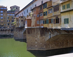 Buildings on the Ponte Vecchio Bridge