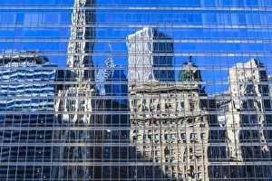 Contrasts Prints: Buildings on West Wacker Drive reflected in the Trump Tower