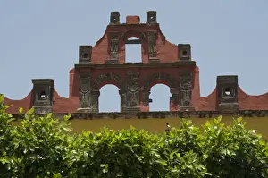 Guanajuato State Prints: Detail of bulding in the Plaza de Allende