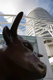 Bull Prints: Bull Statue, the Bullring Shopping Centre, Birmingham, England, United Kingdom, Europe