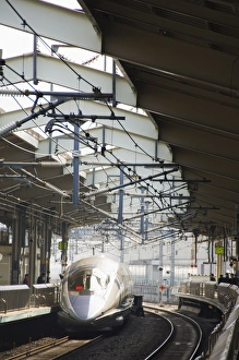 Rail Road Prints: Bullet train at Kyoto station