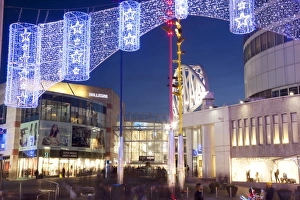 Bullring Shopping Centre at Christmas, City Centre, Birmingham, West Midlands