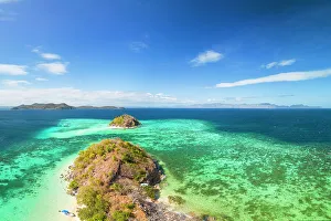 Coral Reef Prints: Bulog Dos Island, Calamian Islands, Coron, Palawan, Philippines, Southeast Asia, Asia