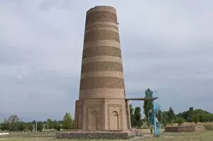 Images Dated 30th August 2009: Burana Tower, a minaret, Burana, Kyrgyzstan, Central Asia, Asia
