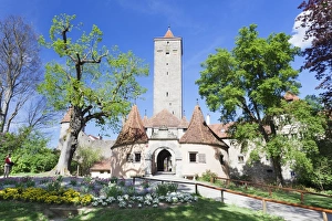 Franconia Prints: Burgtor Gate and Bastei, Rothenburg ob der Tauber
