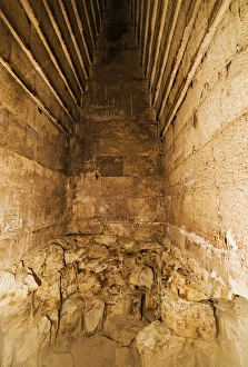 Burial Chamber of the Red Pyramid, Pyramid field of Dahshur, Egypt, North Africa, Africa Burial Chamber of the Red Pyramid, Pyramid field of Dahshur, Egypt, North Africa, Africa