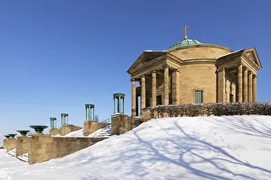 Stuttgart Prints: Burial chapel on Wurttemberg Hill, Rotenberg, Stuttgart, Baden-Wurttemberg, Germany