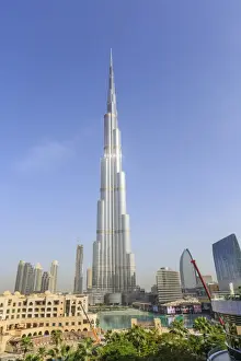 Gulf Countries Prints: Burj Khalifa, Downtown, Dubai, United Arab Emirates, Middle East