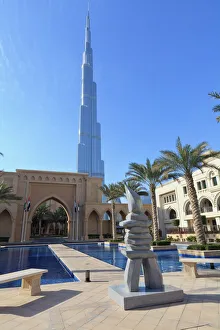 Burj Khalifa and the Palace Hotel, Downtown, Dubai, United Arab Emirates, Middle East