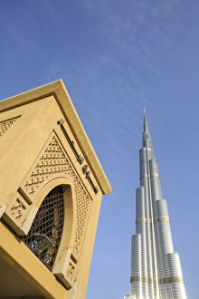 Burj Khalifa and Souk Al Bahar, Dubai, United Arab Emirates, Middle East