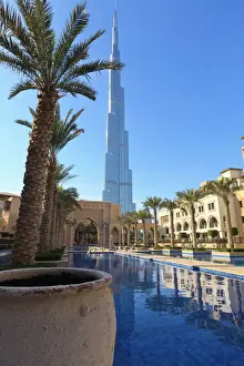 Burj Khalifa, the tallest man made structure in the world at 828 metres