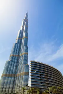 Towers Prints: Burj Khalifa, the tallest man made structure in the world at 828 metres