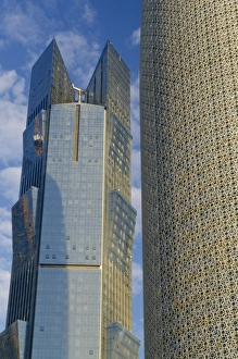 Burj Qatar Prints: Burj Qatar and Palm Tower, Doha, Qatar, Middle East